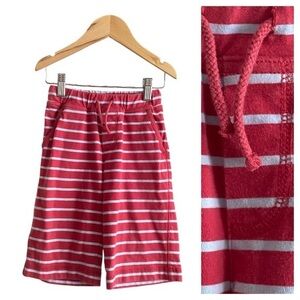 Mini Boden Red and White Striped Kids Shorts